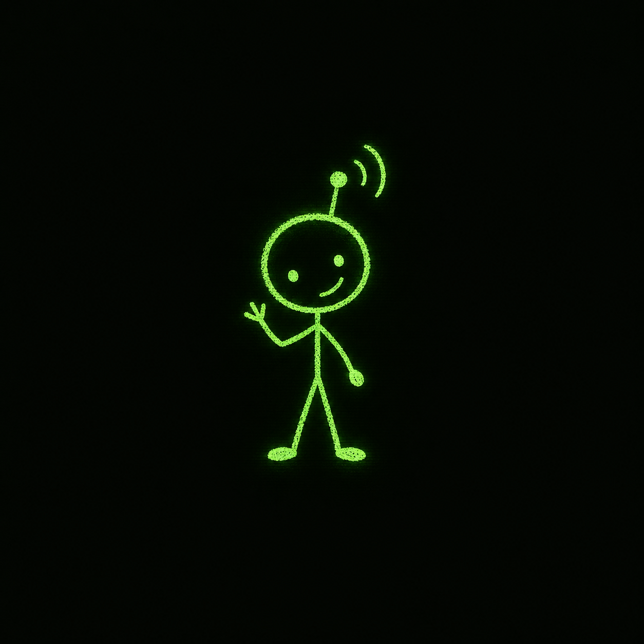 Velvet Frequency stick figure
